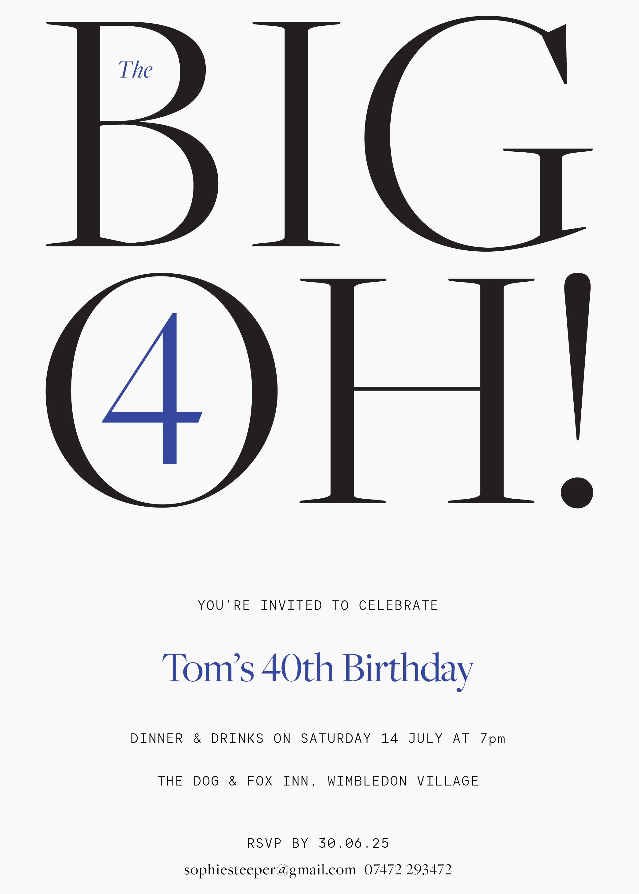Tom's Big Oh Invite — Digital