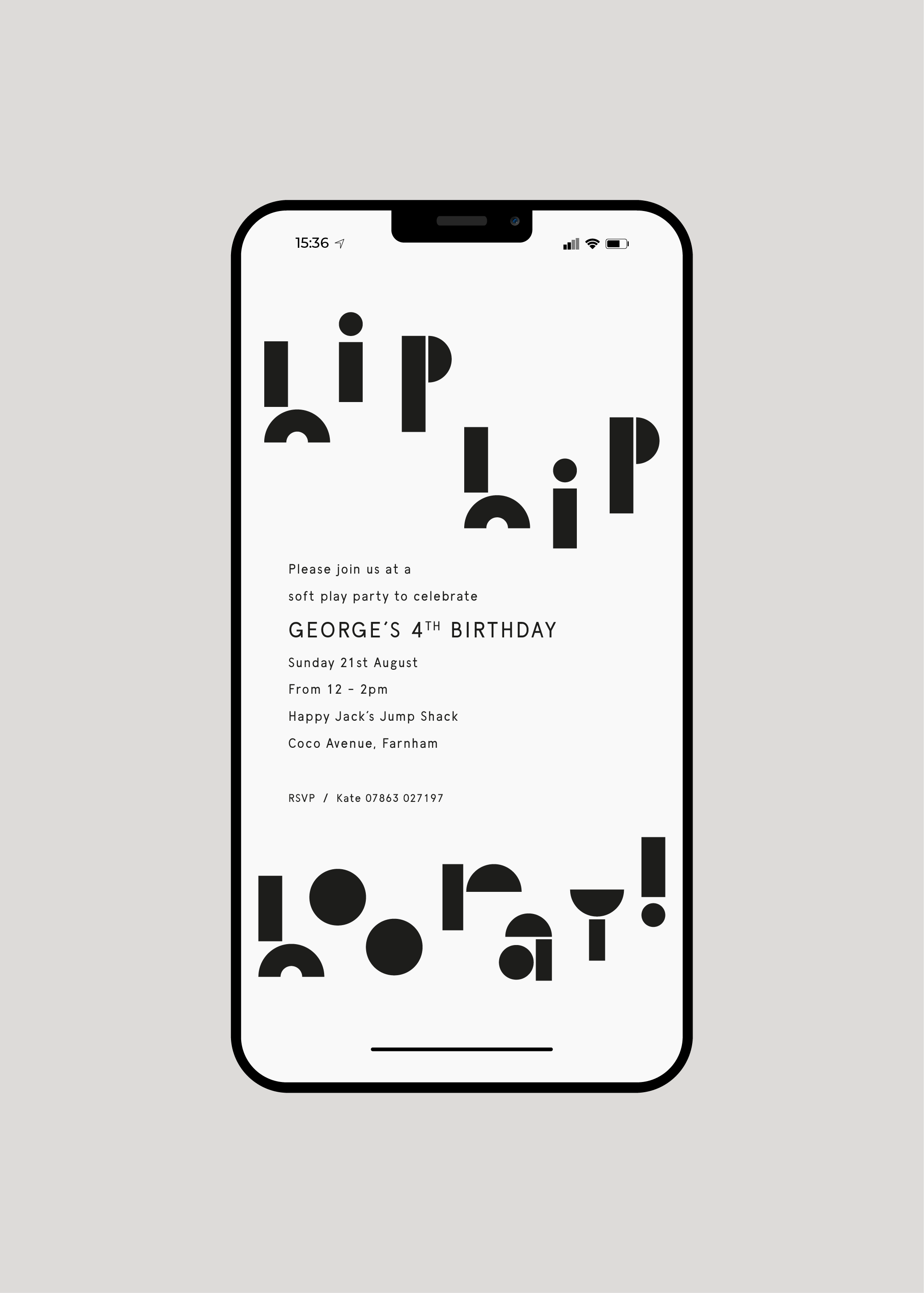 George's Blocks Invite — Digital