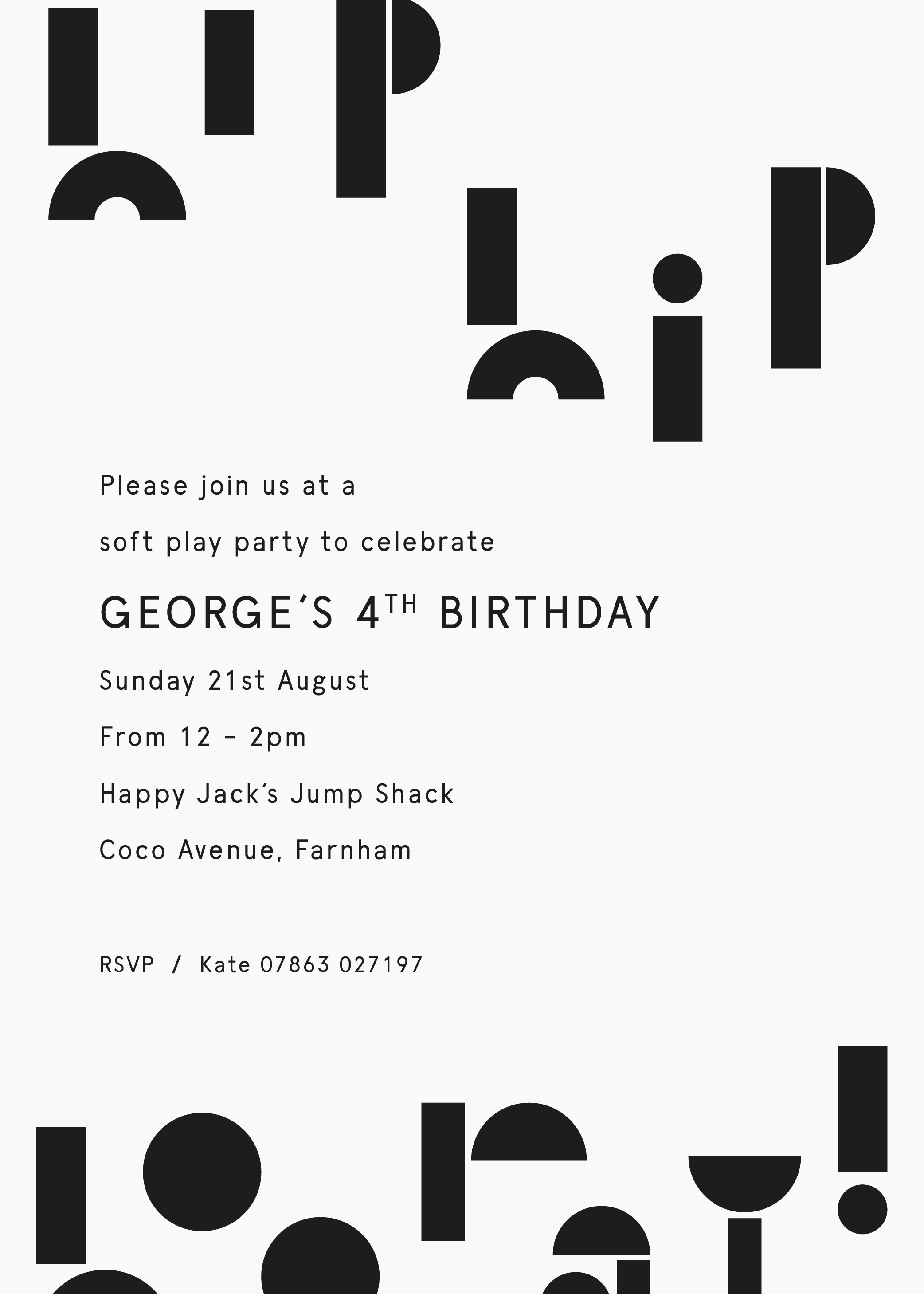George's Blocks Invite — Digital