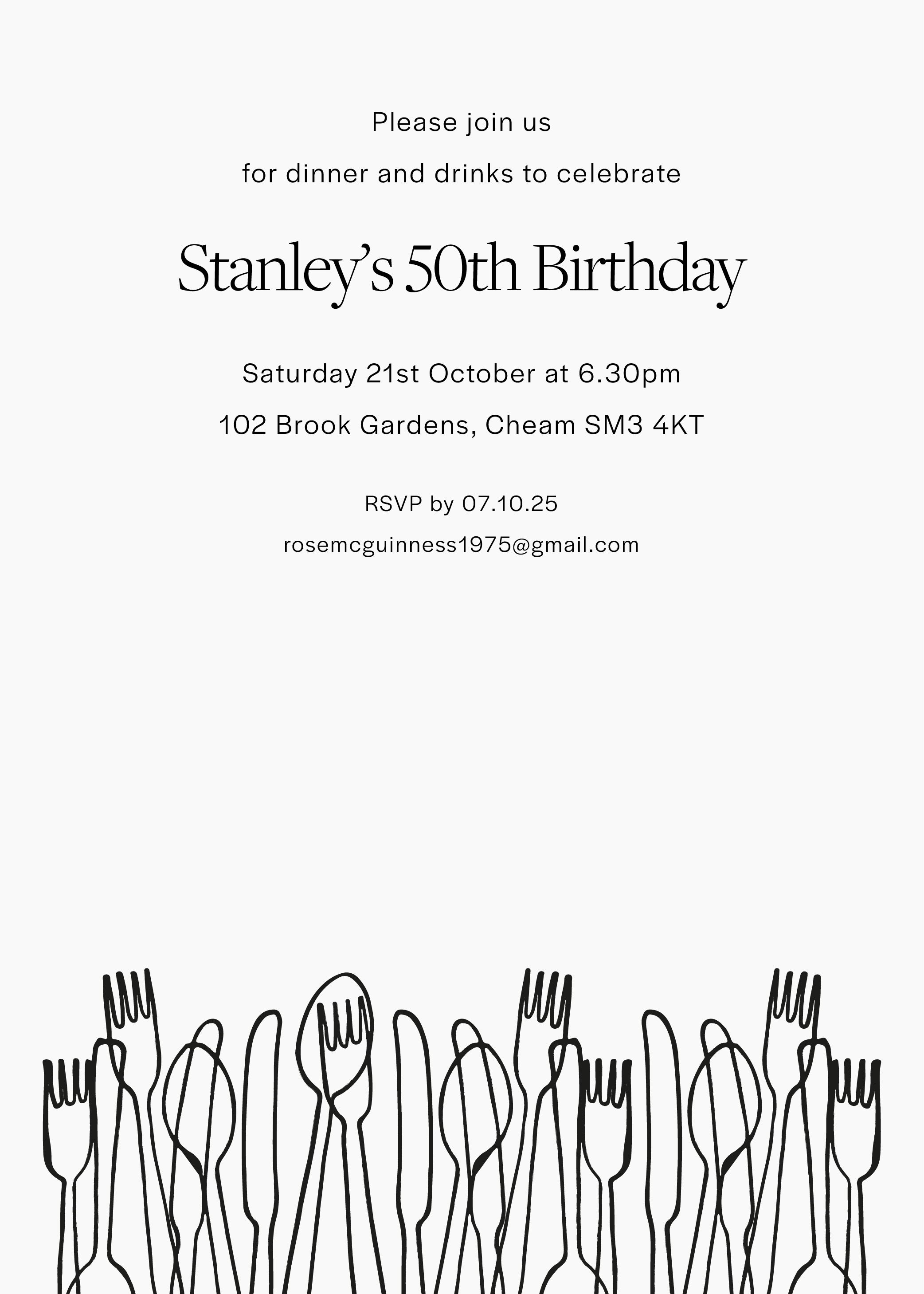 Stanley's Le Dîner Invite — Digital
