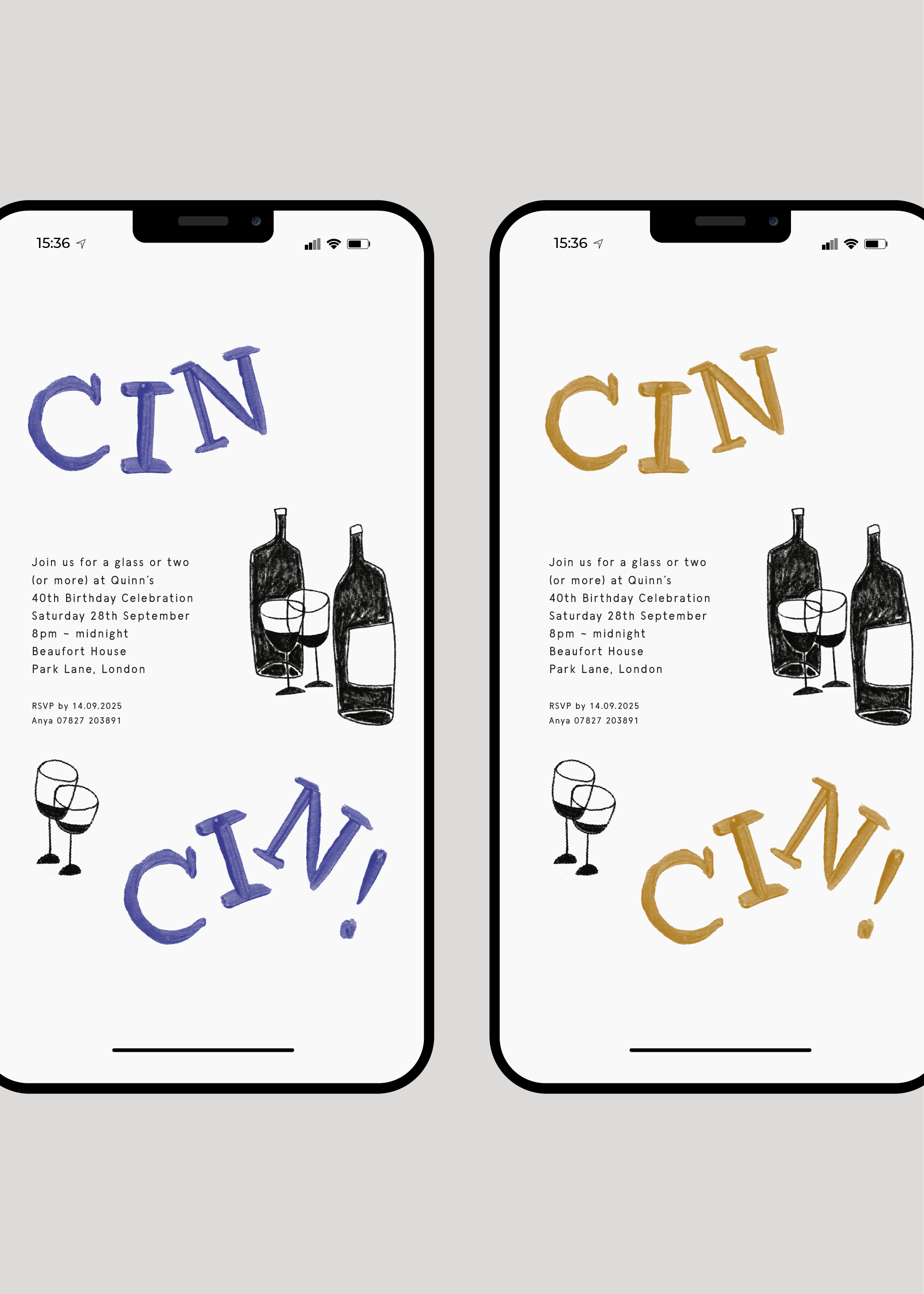 Quinn's Cin Cin Invite — Digital